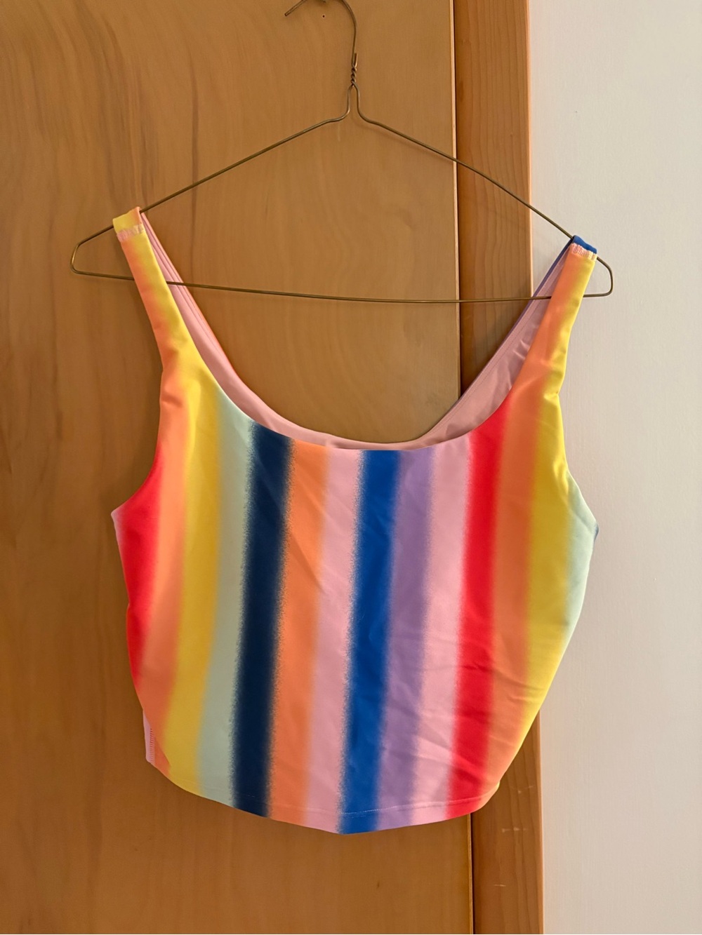 Women’s Rainbow Stripe Sports bra Multicolor